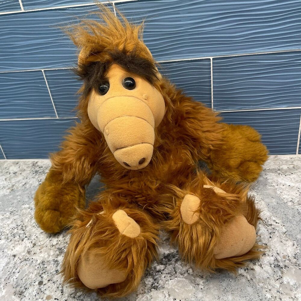 Vintage 1986 Coleco Talking ALF Plush Stuffed Animal Toy Working Audio Box